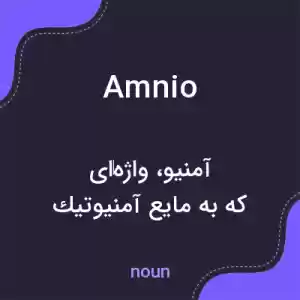 معنی amnio به فارسی معنی amnio به فارسی