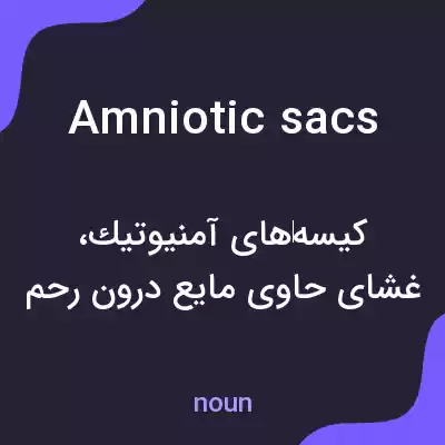 معنی amniotic sacs به فارسی معنی amniotic sacs به فارسی