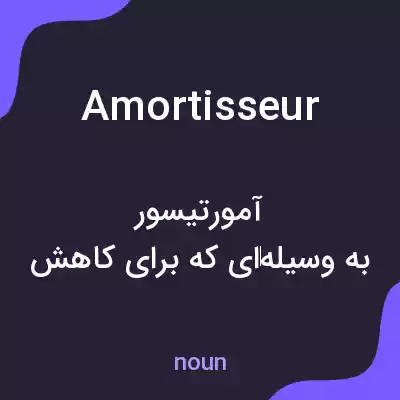 معنی amortisseur به فارسی معنی amortisseur به فارسی
