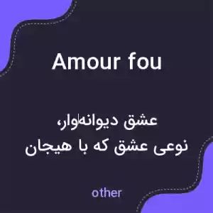 معنی amour fou به فارسی معنی amour fou به فارسی