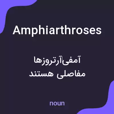 معنی amphiarthroses به فارسی معنی amphiarthroses به فارسی