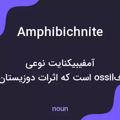 معنی amphibichnite به فارسی معنی amphibichnite به فارسی