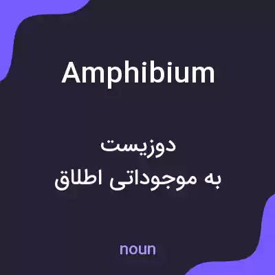 معنی amphibium به فارسی معنی amphibium به فارسی