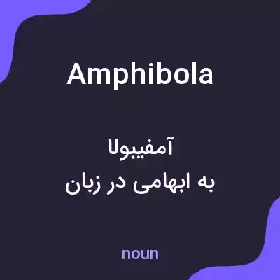 معنی amphibola به فارسی معنی amphibola به فارسی