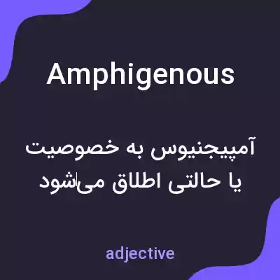 معنی amphigenous به فارسی معنی amphigenous به فارسی