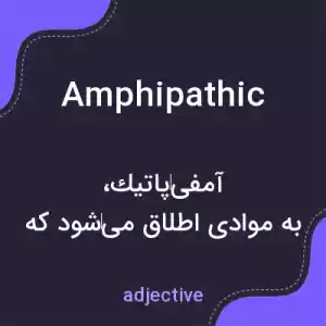 معنی amphipathic به فارسی معنی amphipathic به فارسی