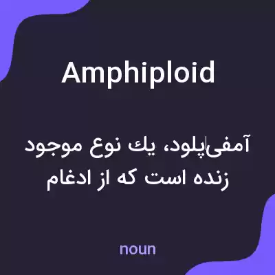 معنی amphiploid به فارسی