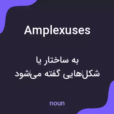 معنی amplexuses به فارسی معنی amplexuses به فارسی