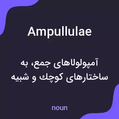 معنی ampullulae به فارسی معنی ampullulae به فارسی