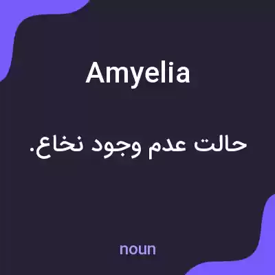 معنی amyelia به فارسی معنی amyelia به فارسی