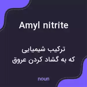 معنی amyl nitrite به فارسی معنی amyl nitrite به فارسی