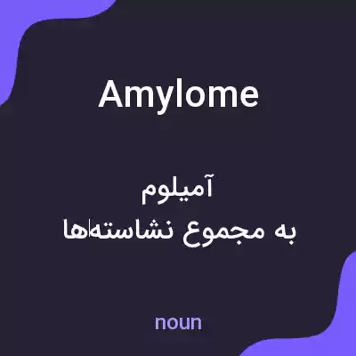 معنی amylome به فارسی معنی amylome به فارسی
