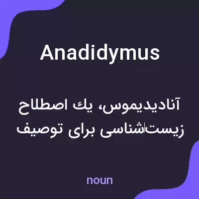 معنی anadidymus به فارسی معنی anadidymus به فارسی