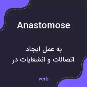 معنی anastomose به فارسی معنی anastomose به فارسی