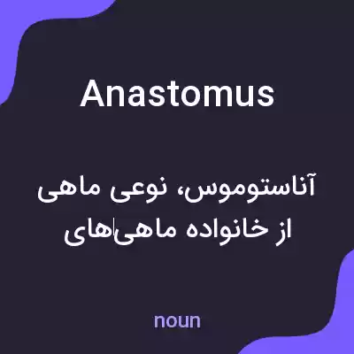 معنی anastomus به فارسی معنی anastomus به فارسی