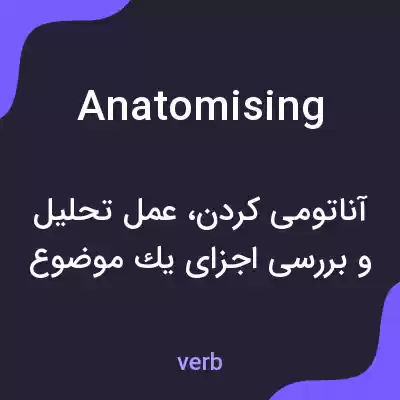 معنی anatomising به فارسی معنی anatomising به فارسی