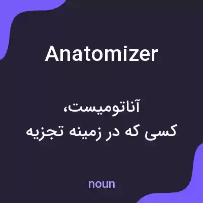 معنی anatomizer به فارسی معنی anatomizer به فارسی