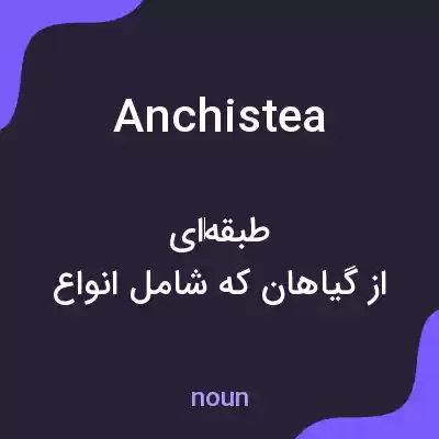 معنی anchistea به فارسی معنی anchistea به فارسی