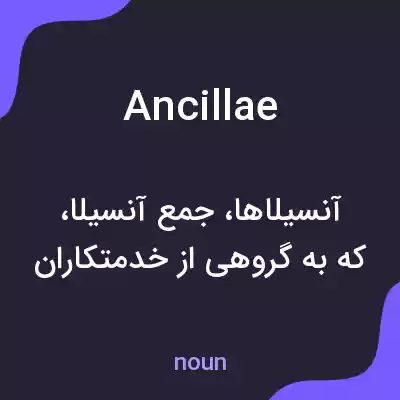 معنی ancillae به فارسی معنی ancillae به فارسی