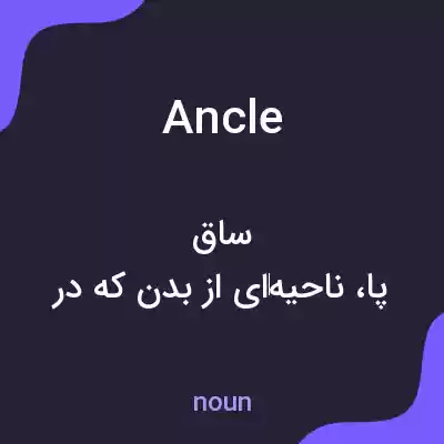 معنی ancle به فارسی معنی ancle به فارسی