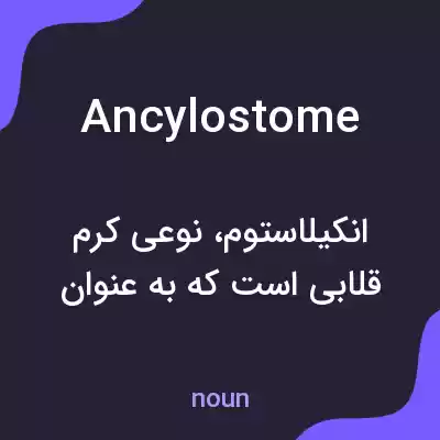 معنی ancylostome به فارسی معنی ancylostome به فارسی