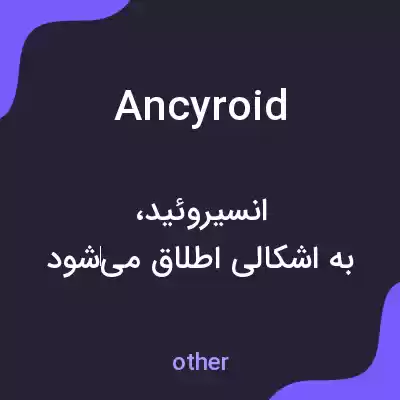 معنی ancyroid به فارسی معنی ancyroid به فارسی