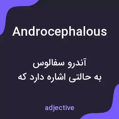 معنی androcephalous به فارسی معنی androcephalous به فارسی