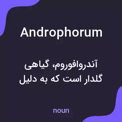 معنی androphorum به فارسی معنی androphorum به فارسی