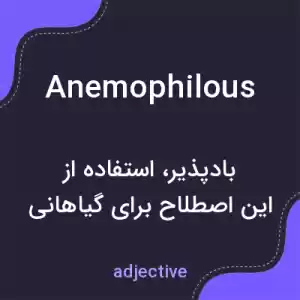 معنی anemophilous به فارسی معنی anemophilous به فارسی