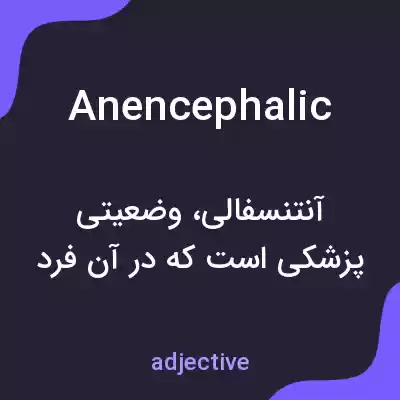 معنی anencephalic به فارسی معنی anencephalic به فارسی