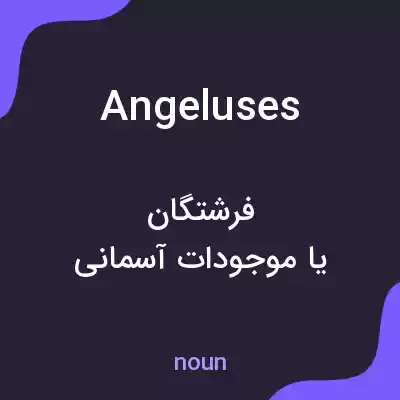 معنی angeluses به فارسی معنی angeluses به فارسی