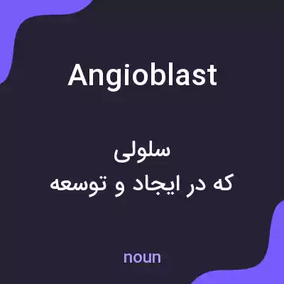 معنی angioblast به فارسی