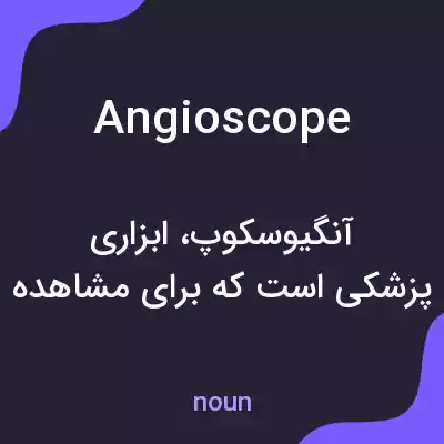 معنی angioscope به فارسی معنی angioscope به فارسی