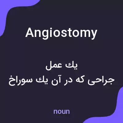 معنی angiostomy به فارسی معنی angiostomy به فارسی