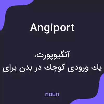 معنی angiport به فارسی معنی angiport به فارسی