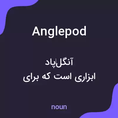 معنی anglepod به فارسی معنی anglepod به فارسی