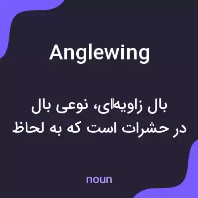 معنی anglewing به فارسی معنی anglewing به فارسی