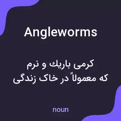 معنی angleworms به فارسی معنی angleworms به فارسی