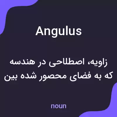معنی angulus به فارسی معنی angulus به فارسی