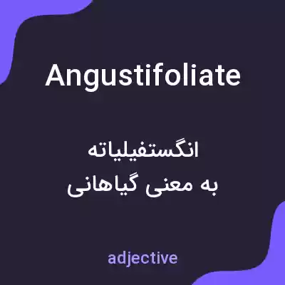 معنی angustifoliate به فارسی معنی angustifoliate به فارسی