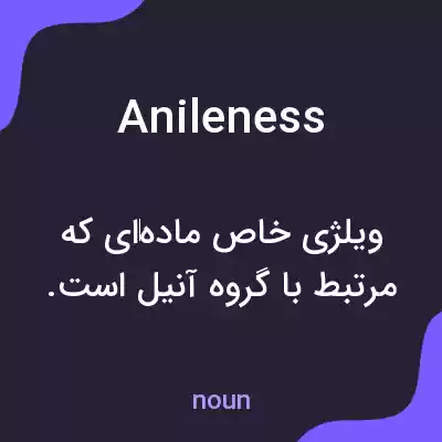 معنی anileness به فارسی معنی anileness به فارسی
