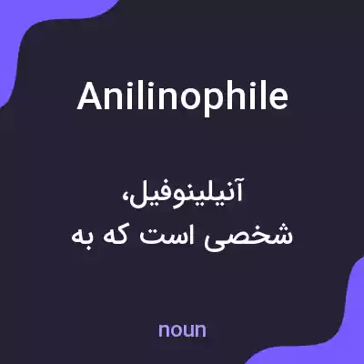 معنی anilinophile به فارسی معنی anilinophile به فارسی
