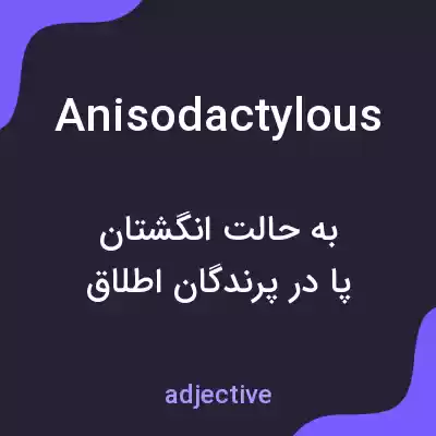 معنی anisodactylous به فارسی معنی anisodactylous به فارسی