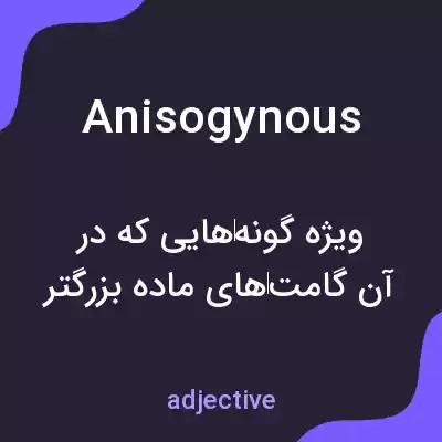 معنی anisogynous به فارسی معنی anisogynous به فارسی