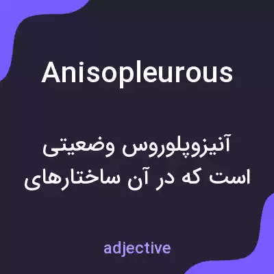 معنی anisopleurous به فارسی معنی anisopleurous به فارسی