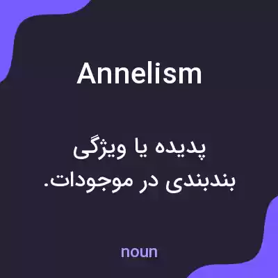 معنی annelism به فارسی معنی annelism به فارسی