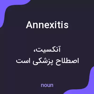 معنی annexitis به فارسی معنی annexitis به فارسی