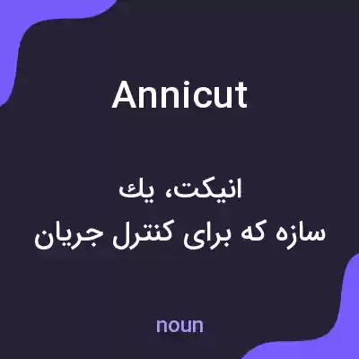 معنی annicut به فارسی