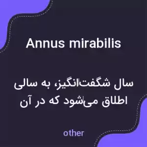معنی annus mirabilis به فارسی معنی annus mirabilis به فارسی
