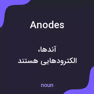 معنی anodes به فارسی معنی anodes به فارسی